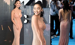 Tối 9/5, buổi công chiếu bom tấn "X-Men: Apocalypse" diễn ra tại London, Anh với sự tham gia của đoàn phim. Lana Condor (Trần Đồng Lan), diễn viên gốc Việt 19 tuổi, gây chú ý trên thảm đỏ với vóc dáng quyến rũ.