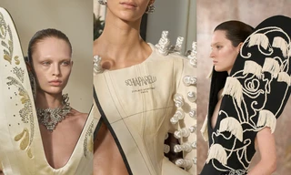 Schiaparelli gây sốc với thiết kế đầm dạ hội được tạo thành từ các bo mạch chủ