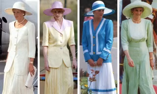 7 cách phối váy midi và váy dài vừa sang vừa phong cách từ biểu tượng thời trang Hoàng gia Anh