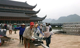 Cận cảnh chùa Tam Chúc được gấp rút hoàn thiện trước Đại lễ Vesak 2019 