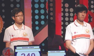 Thí sinh Thân Ngọc Tĩnh và thí sinh Đặng Thái Hoàng
