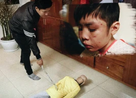 Trần Hoài Nam thực nghiệm việc bạo hành con đẻ.