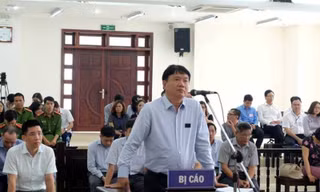 Bị cáo Đinh La Thăng tại tòa phúc thẩm.