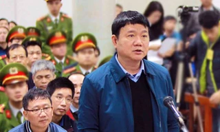 Ông Đinh La Thăng tại phiên tòa sơ thẩm.