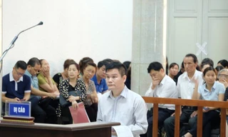 Bị cáo Phạm Thanh Hải tại tòa.