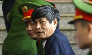 Bị cáo Nguyễn Thanh Hóa tại tòa.