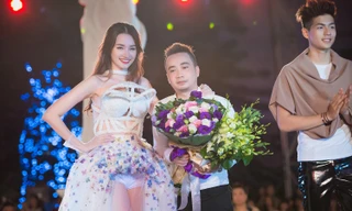 Trúc Diễm diện váy hoa cắt xẻ táo bạo làm vedette.