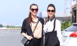 Hà Hồ, Jennifer Phạm đọ vẻ quyến rũ và sành điệu.