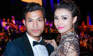 Hồng Quế tình tứ 'trai đẹp' Next Top Model đi dự tiệc