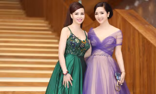 Hoa hậu Diệu Hoa và Giáng My đều là những người bạn thân thiết của NTK Hoàng Hải.