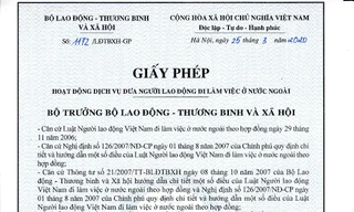 Công bố giấy phép công ty Cổ phần Cung ứng Nhân lực Quốc tế Đại An