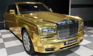 Rolls-Royce Phantom 'vàng óng' thành xe taxi ở Ấn Độ