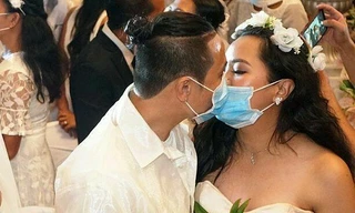 200 cặp đôi đeo khẩu trang làm lễ cưới