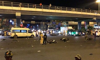 Vụ tai nạn của nữ tài xế lái BMW xảy ra vào cuối tháng 10 năm ngoái.