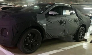 Bán tải Hyundai Santa Cruz rò rỉ ảnh thực tế đầu tiên