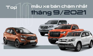 Top 10 mẫu xe 'rớt đáy' trong tháng 9 tại Việt Nam