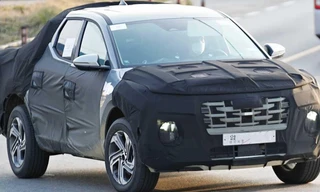 Bán tải Hyundai Santa Cruz lộ ảnh chạy thử mới