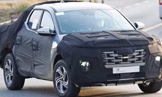 Bán tải Hyundai Santa Cruz lộ ảnh chạy thử mới