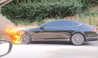 Genesis G80 thế hệ mới bốc cháy tại Hàn Quốc