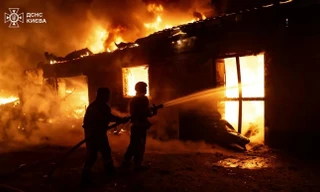 30 máy bay không người lái đe dọa thủ đô của Ukraine trong đêm