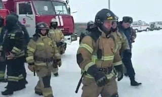 Lực lượng cứu hộ tại hiện trường. Ảnh: RIA