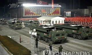 Một cuộc diễu binh của Triều Tiên. Ảnh: Yonhap
