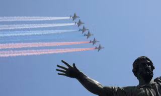 Lễ duyệt binh Ngày Chiến thắng năm 2019. Ảnh: Moscow Times