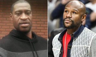 George Floyd (trái) và Floyd Mayweather (phải). Ảnh: 7News
