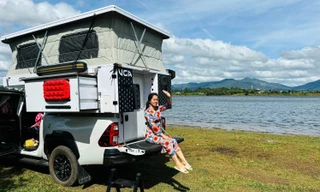 Gia đình ở TPHCM sắm 'nhà di động' đi xuyên Việt, kể sự cố nhớ đời trên bãi biển