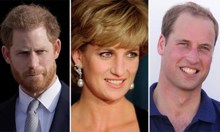 Công nương Diana và hai con trai.