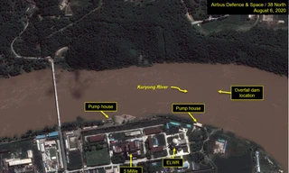 Ảnh vệ tinh: Lũ lụt nghiêm trọng đe dọa cơ sở hạt nhân Triều Tiên