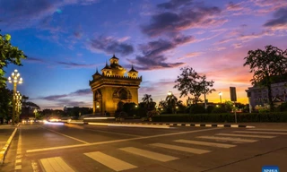 Thủ đô Viêng Chăn (Lào). Ảnh: Tân Hoa Xã