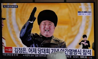 Chủ tịch Kim Jong-un. Ảnh: AP