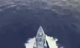 Nga tung video đánh chặn xuồng không người lái của Ukraine đang lao đến cầu Crimea