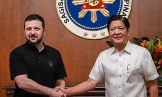 Tổng thống Ukraine đến Manila, cảm ơn Philippines vì tham dự hội nghị hòa bình 