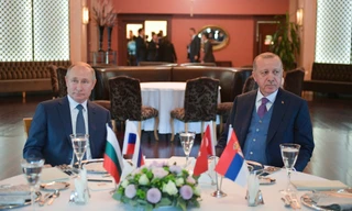 Tổng thống Nga Putin và Tổng thống Thổ Nhĩ Kỳ Erdogan trong cuộc gặp hồi tháng Một tại Istanbul. Ảnh: Reuters