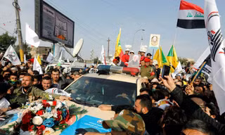 Lễ rước thi hài Tướng Iran. Ảnh: Reuters
