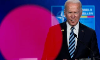 Tổng thống Mỹ Joe Biden họp báo trong khuôn khổ hội nghị NATO ở Brussels (Bỉ) ngày 14/6. Ảnh: Reuters