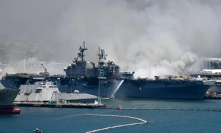 Hiện trường vụ cháy. Ảnh: AP