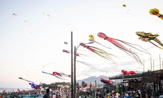 Hàng trăm cánh diều khổng lồ bay lượn trên biển Vũng Tàu