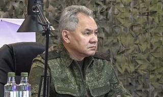 Bộ trưởng Quốc phòng Nga thăm trung tâm chỉ huy chiến dịch quân sự khi Bakhmut sắp 'thất thủ'