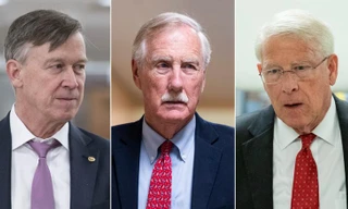 Từ trái sang phải: John Hickenlooper, Angus King và Roger Wicker. Ảnh: CNN
