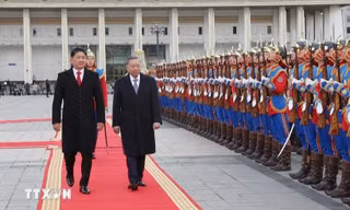 Việt Nam-Mông Cổ ra Tuyên bố chung về thiết lập quan hệ Đối tác Toàn diện