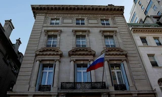 Lãnh sự quán Nga tại New York. Ảnh: Reuters