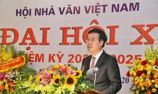 Đồng chí Võ Văn Thưởng phát biểu tại Đại hội.