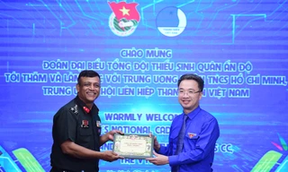 Bí thư Trung ương Đoàn tiếp xã giao Tổng đội Thiếu sinh quân Ấn Độ