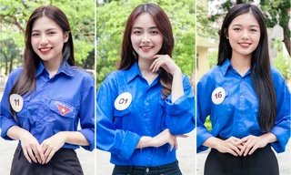 Ngắm Top 10 nữ sinh Báo chí tài sắc 2023 rạng rỡ với áo Đoàn