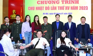Tuổi trẻ Công an Thủ đô hưởng ứng Chủ nhật Đỏ 