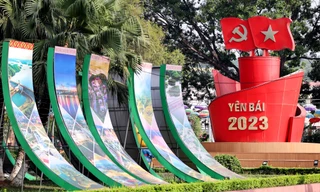 Nơi diễn ra Hội thảo 'Thúc đẩy chuyển đổi số khu vực Trung du và miền núi phía Bắc' đã sẵn sàng