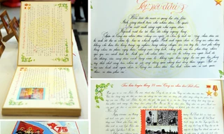 Ấn tượng bài thi viết về lực lượng công an khắc gỗ, chữ đẹp như in